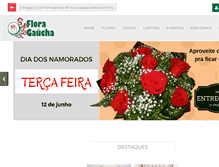 Tablet Screenshot of floragaucha.com.br